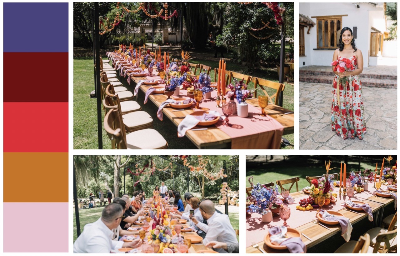 Secretos escondidos en la paleta de colores de un matrimonio