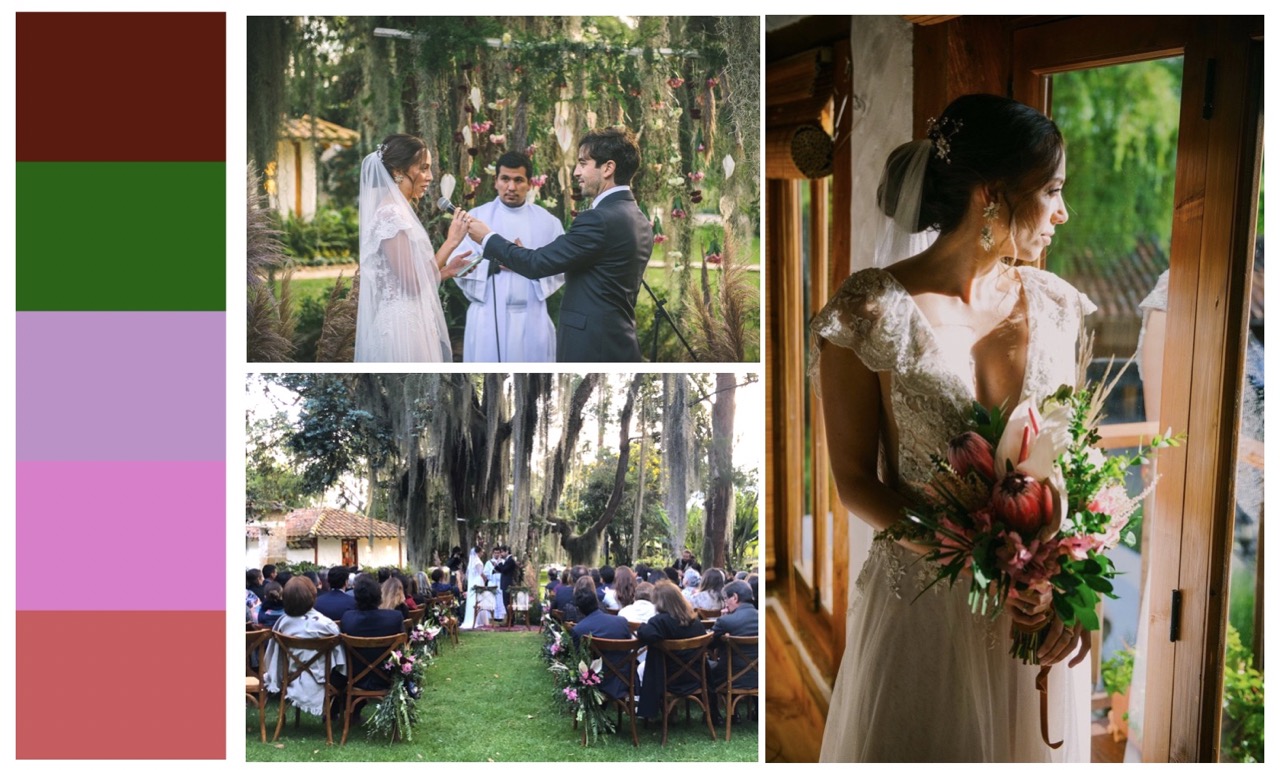 Secretos escondidos en la paleta de colores de una boda